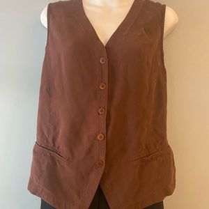 100% Silk Vest size Medium